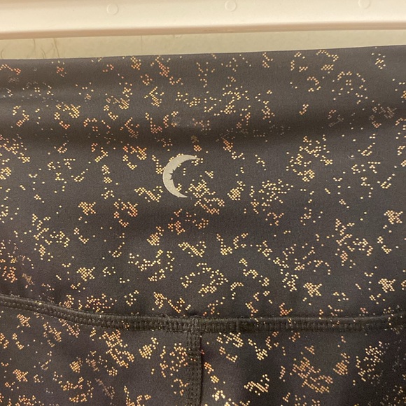 ZYIA Active Black Rose Gold Flake Light n Tight Hi-Rise Legging Size 12 - Picture 8 of 12